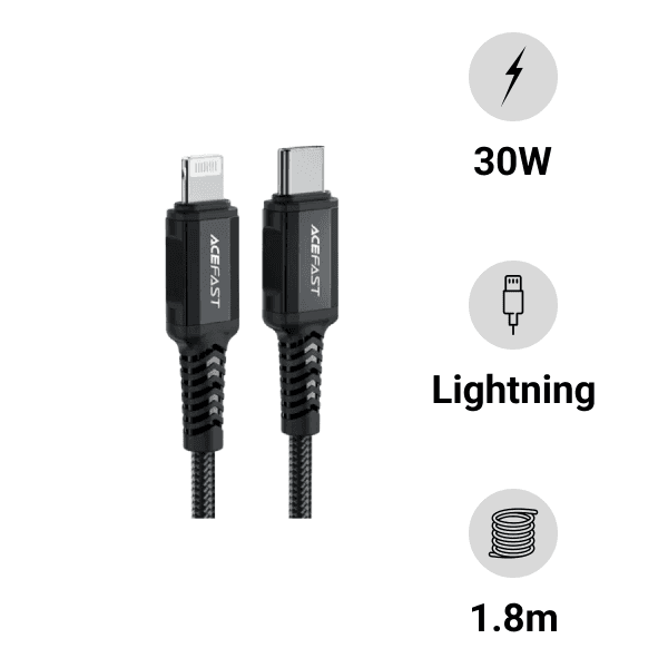 Cáp sạc Acefast Type-C to Lightning 1.8m C4-01