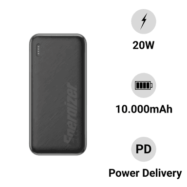 Pin sạc dự phòng Energizer 10.000mAh /3.7V Li-Polymer UE10055PQBK