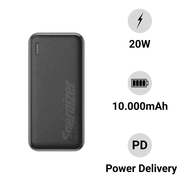 Pin sạc dự phòng Energizer 10.000mAh /3.7V Li-Polymer UE10055PQBK