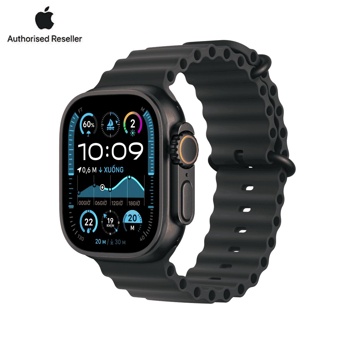 Apple Watch Ultra 2 (2024) 49mm (LTE) Viền Titan - Dây Ocean