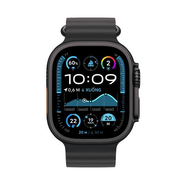 Apple Watch Ultra 2 (2024) 49mm (LTE) Viền Titan - Dây Ocean