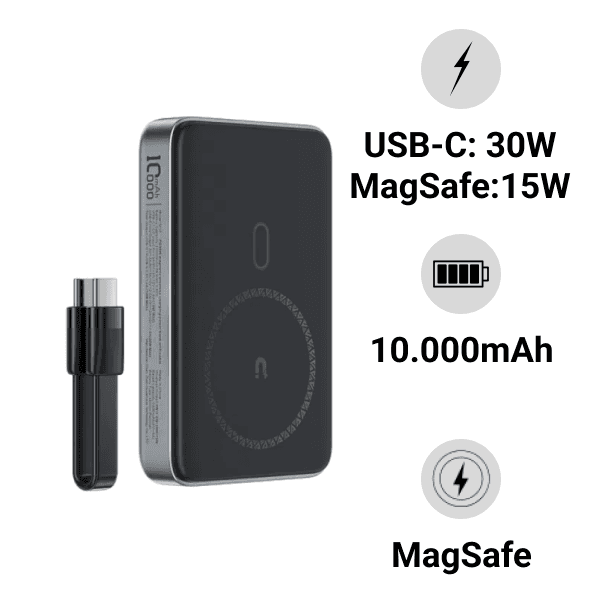 Pin sạc dự phòng Acefast M10 10.000mAh PD30W MagSafe (kèm cáp)