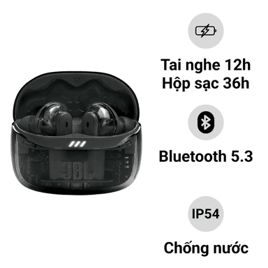 Tai nghe True Wireless JBL Tune Beam 2 Ghost