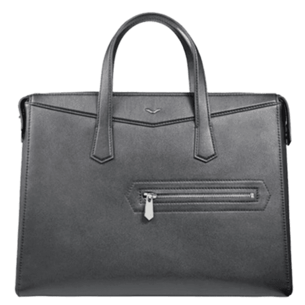 Black Briefcase Leather Bag for Men