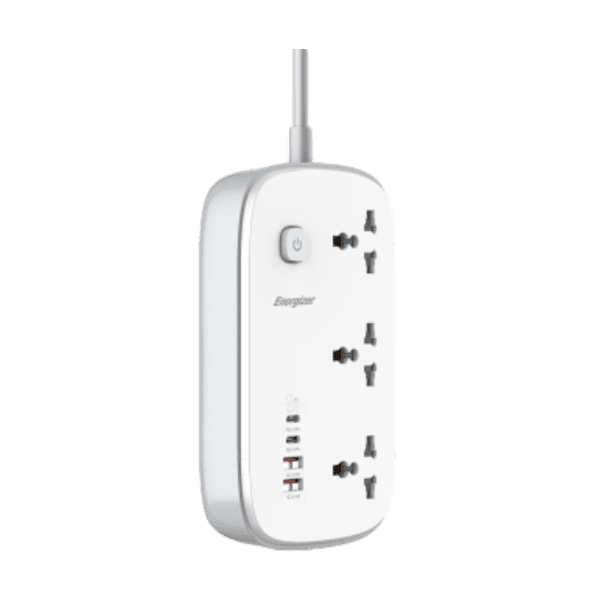Ổ điện đa năng Energizer 3AC kèm 2USB-A / 2 USB-C sạc nhanh PD 65W EPB3250W00EUWE
