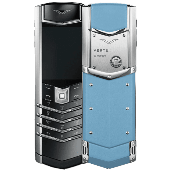 Vertu SIGNATURE V Stainless Steel Silver Powder Blue