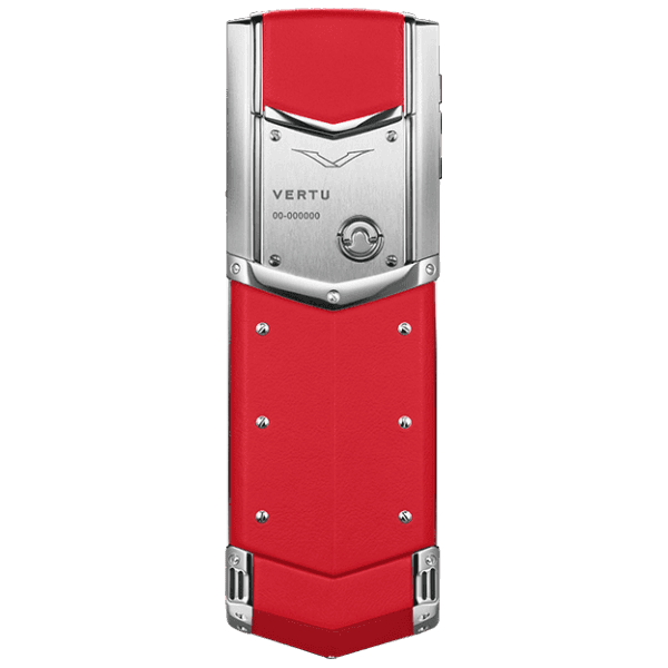Vertu SIGNATURE V Stainless Steel Silver Raspberry Red