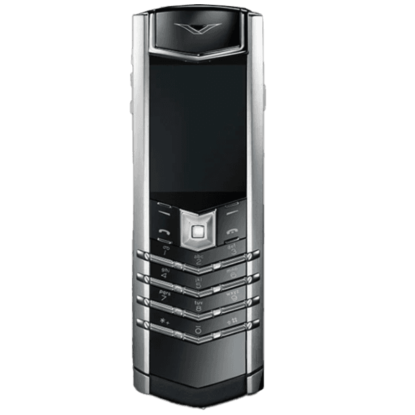 Vertu SIGNATURE V Stainless Steel Silver Dawning Orange