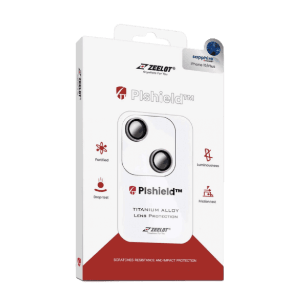 Dán cường lực camera iPhone 15/15 Plus Zeelot Pishield