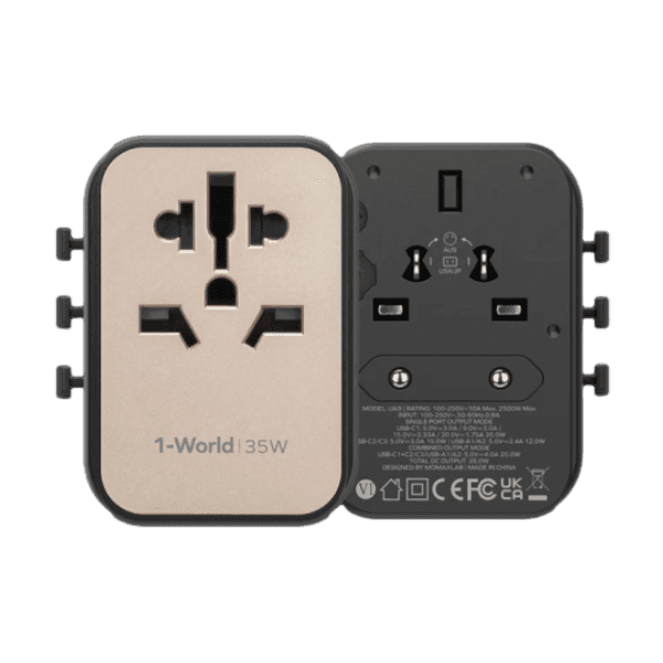 Củ sạc du lịch Momax 1-World 35W 5 cổng UA9