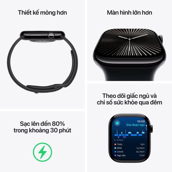 Apple Watch Series 10 46mm (GPS) Viền nhôm - Dây vải dệt