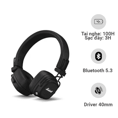 Tai nghe Bluetooth chụp tai Marshall Major 5