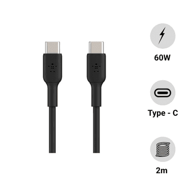 Cáp sạc USB Type C - C 2m vỏ nhựa PVC 60W Belkin