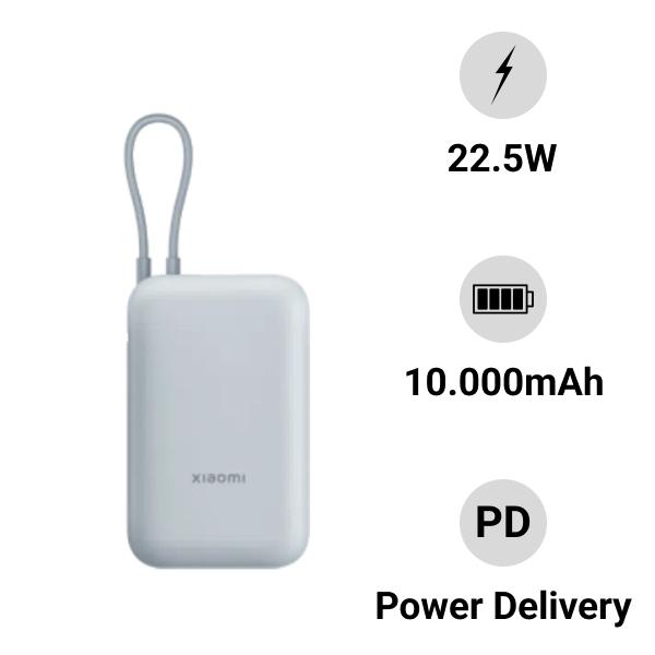Pin sạc dự phòng Xiaomi Power Bank 10.000mAh (Intergrated Cable)