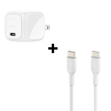 Bộ Combo cáp sạc Belkin 30W Type C-C màu trắng