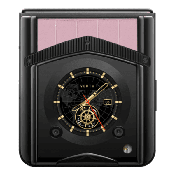 Vertu Ironflip Sakura Pink Alli Bes Fee Alligator Skin