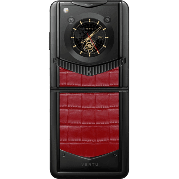 Vertu Ironflip Flame Red Alli Bes Fee Alligator Skin