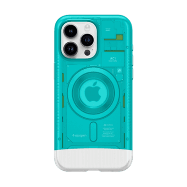 Ốp lưng iPhone 15 Pro Max Spigen Classic C1 Magfit (Bondi Blue) Cũ