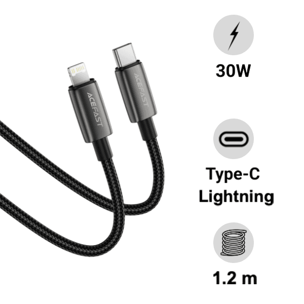 Cáp sạc Acefast 30W USB-C to Lightning 1m C23-01