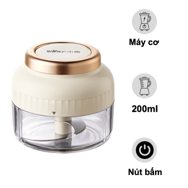 Máy xay kéo tay 200ml Bear FCH-5N02R35