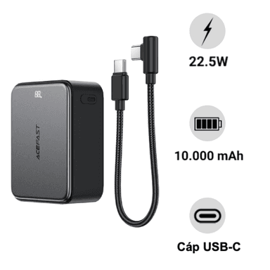 Pin sạc dự phòng Acefast 22.5W 10.000mAh MagSafe M28 (Có chứng nhận 3C)