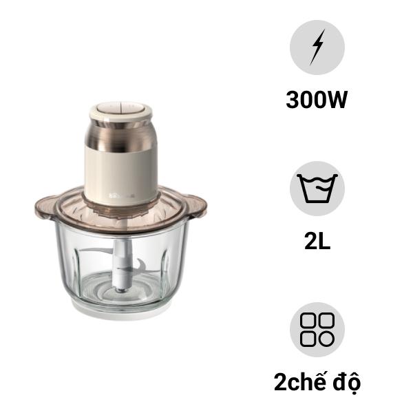 Máy xay thực phẩm đa năng 2L Bear QSJ-D03D7