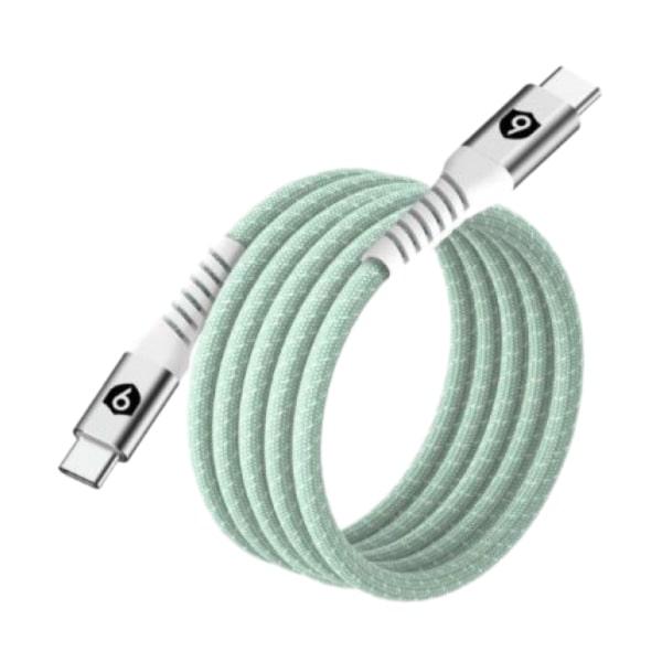 Cáp sạc từ tính tự cuộn 9FIT USB-C to USB-C 1M