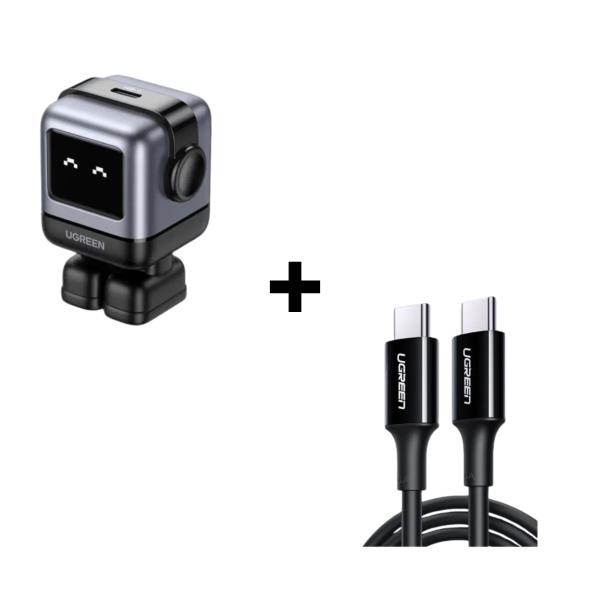 Bộ Combo Cáp sạc Ugreen 30W Type-C to Type-C màu đen