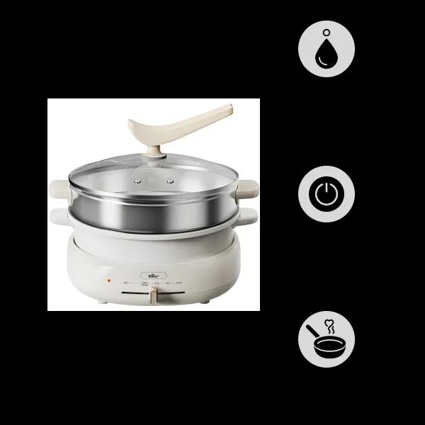 Nồi lẩu điện đa năng 4L 1500W Bear HP-4H40D (DHG-C40W2)