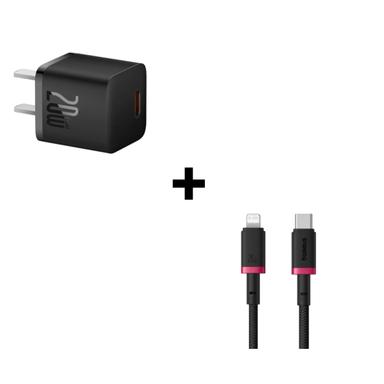 Bộ combo cáp sạc Baseus 20W màu đen