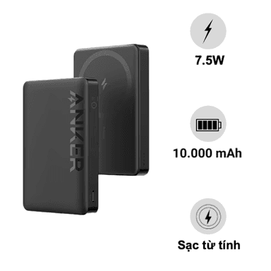 Pin sạc dự phòng Anker 334 PowerCore 1A1C 7.5W 10.000mAh A1642