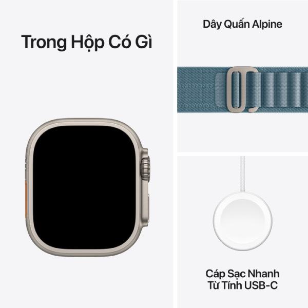 Apple Watch Ultra 3 (2025) 49mm (5G) Viền Titan - Dây Alpine