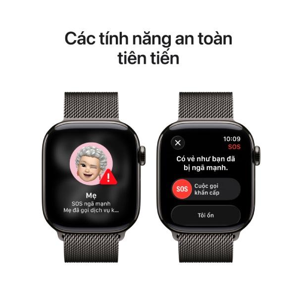 Apple Watch Series 11 42mm (5G) Viền titan - Dây milanese