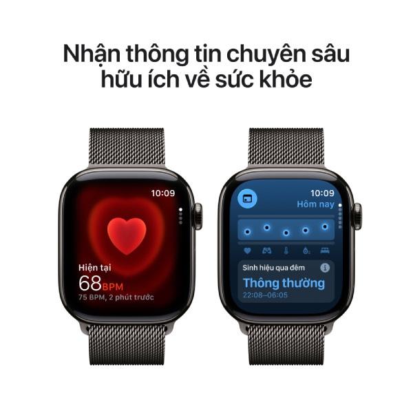 Apple Watch Series 11 46mm (5G) Viền titan - Dây milanese