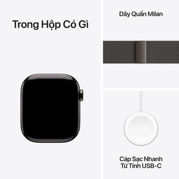 Apple Watch Series 11 46mm (5G) Viền titan - Dây milanese