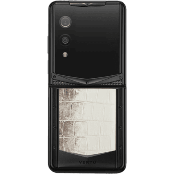 Vertu Quantum Flip Black Rococo Himalaya Crocodile Alli