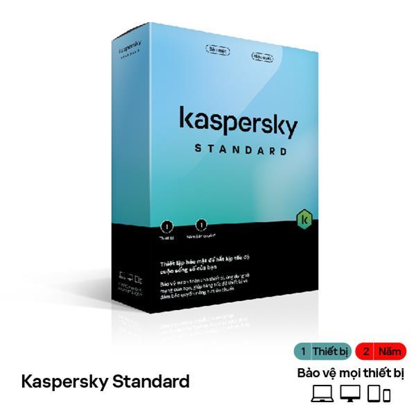 Phần mềm diệt virus Kaspersky Standard 1 thiết bị/ 2 năm