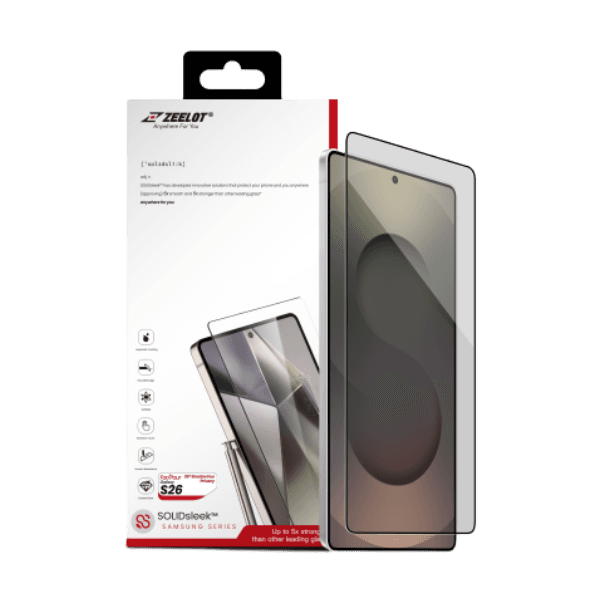 Dán kính cường lực Samsung Galaxy S26 Zeelot SOLIDSleek 2.5D