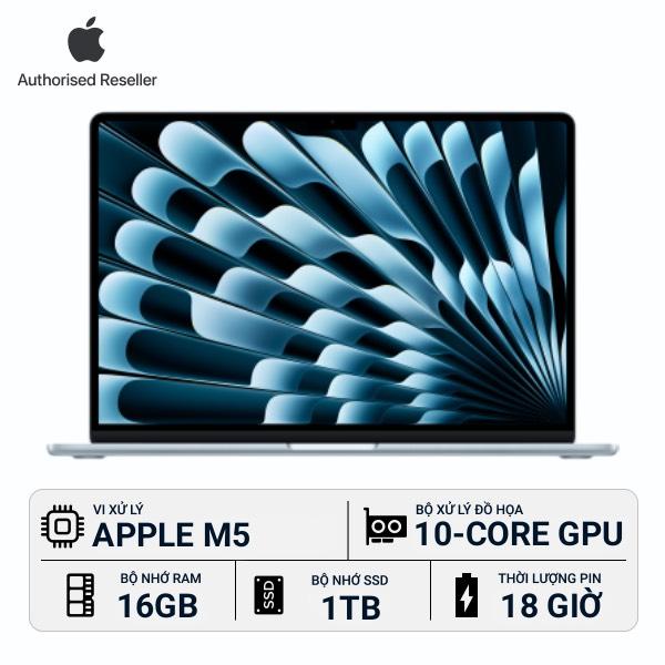 MacBook Air M5 15 inch 16GB/1TB Chính Hãng