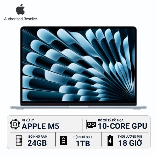 MacBook Air M5 15 inch 24GB/1TB Chính Hãng