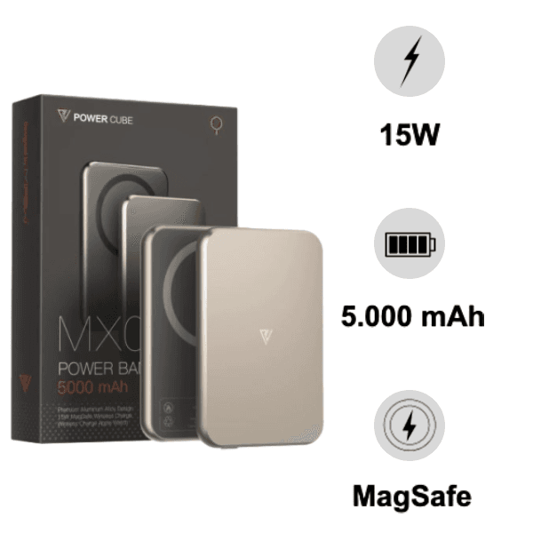 Pin sạc dự phòng MagSafe Mipow 3in1 Ultra Slim 5.000mAh