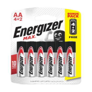 Pin Energizer Max AA E91 BP4+2 (E303247500)