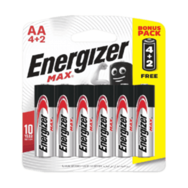 Pin Energizer Max AA E91 BP4+2 (E303247500)