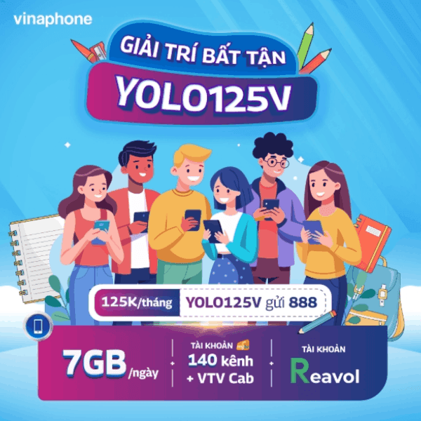 Sim Vinaphone Data 5G Yolo125V