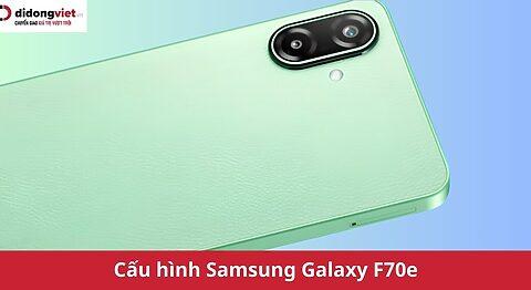 Cấu hình Samsung Galaxy F70e có gì nổi bật? Pin 6000mAh, mặt lưng da sang trọng