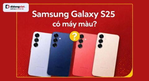 Samsung Galaxy S25 có mấy màu? Bảng màu thực tế và kinh nghiệm chọn mua năm 2026