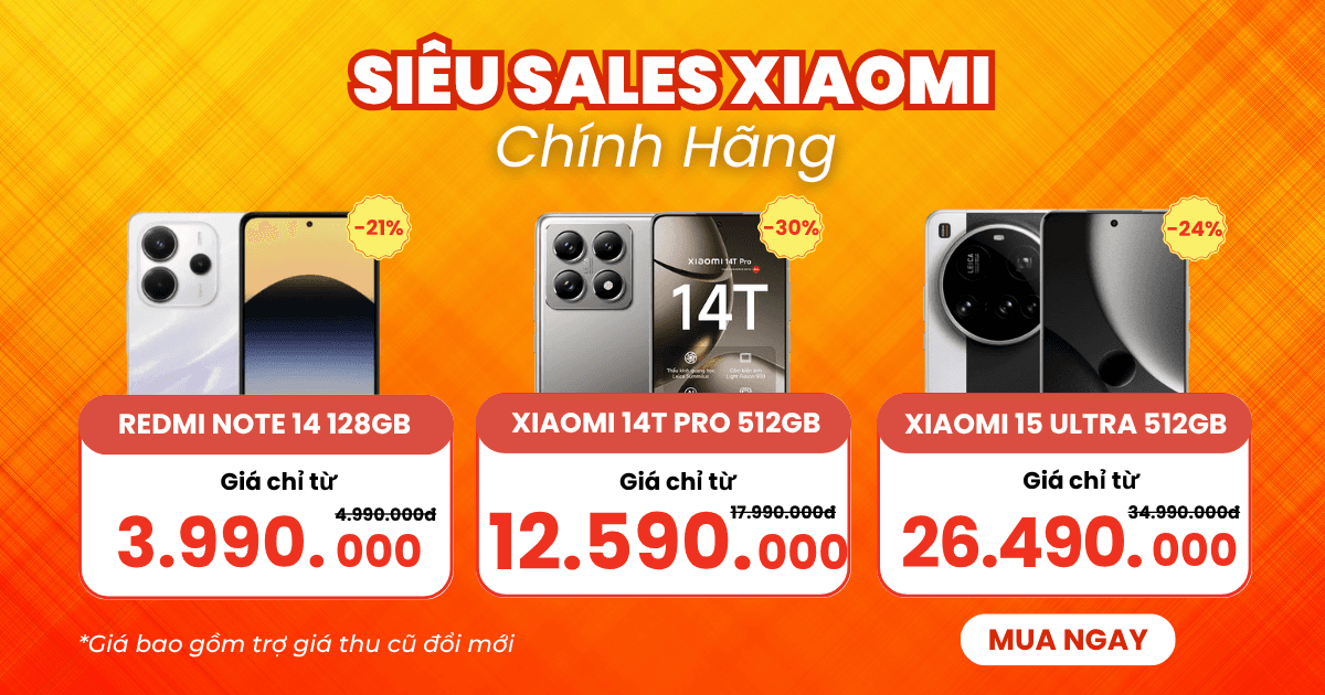 SIÊU SALE XIAOMI (- 22.6)