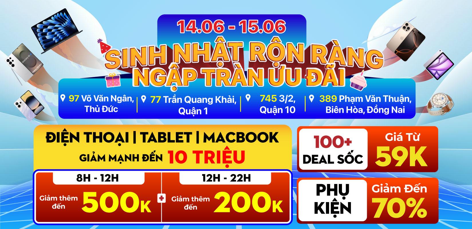 SINH NHẬT CỬA HÀNG