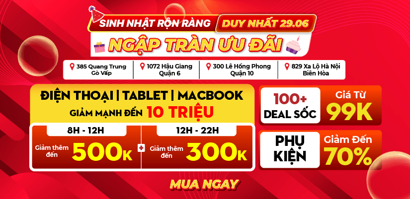 SINH NHẬT CỬA HÀNG