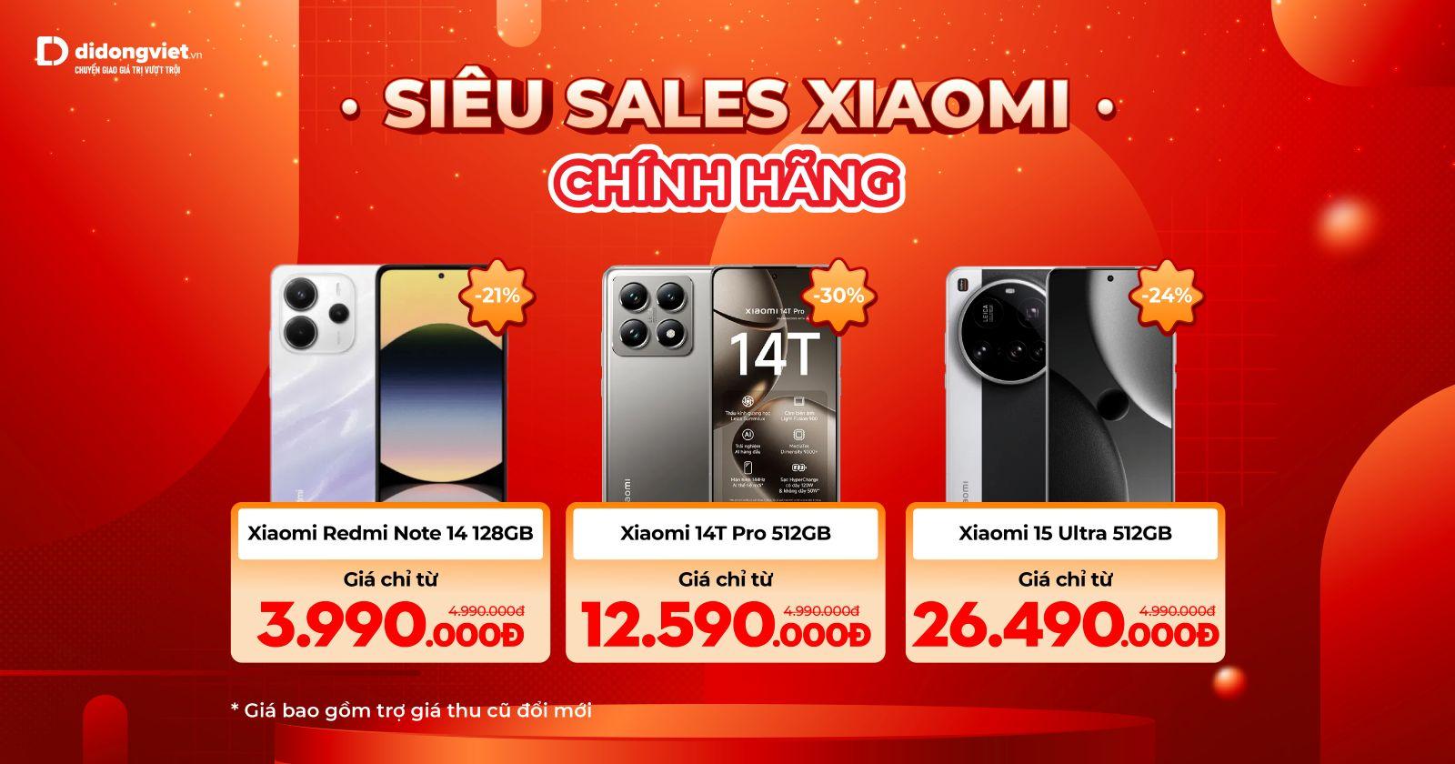 SIÊU SALE XIAOMI (- 22.6)